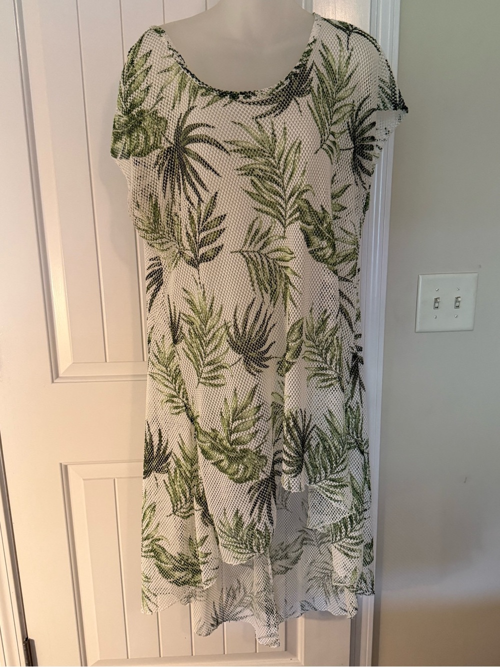 Palm Tree Mesh Cover Up